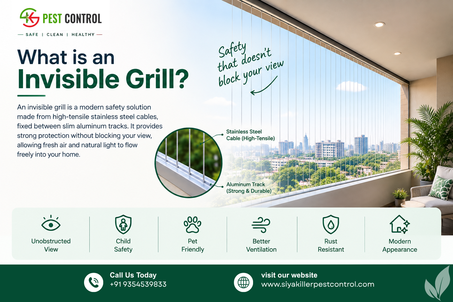 invisible grill in defence colony